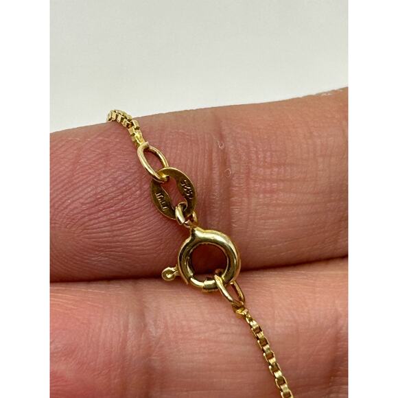 Vintage Marked 925 Italy Gold Vermeil Heart Necklace - Picture 10 of 12